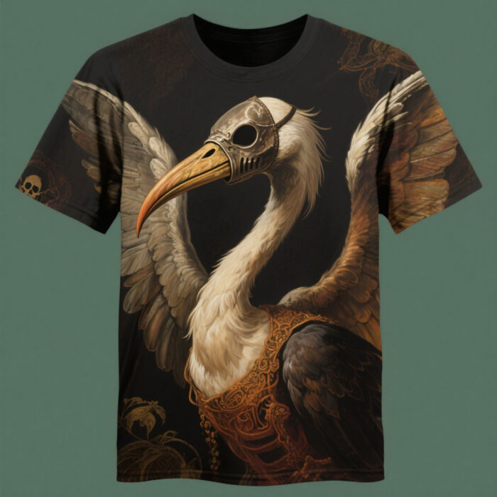 "Beak Guardian" – Warrior Bird T-Shirt